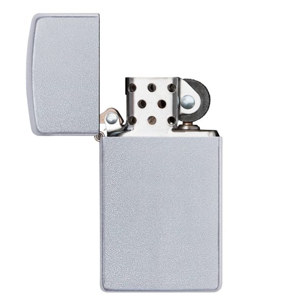 ENCEND. ZIPPO SATIN CHROME SLM LTR