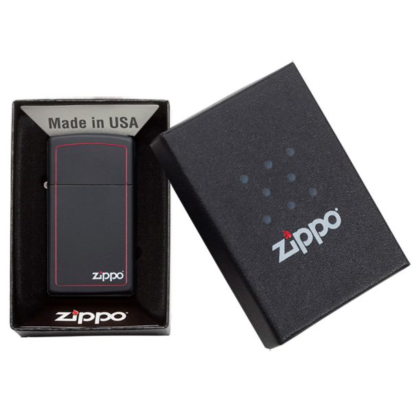 ENCEND. SLM BLACK W/ZIPPO - BORDER