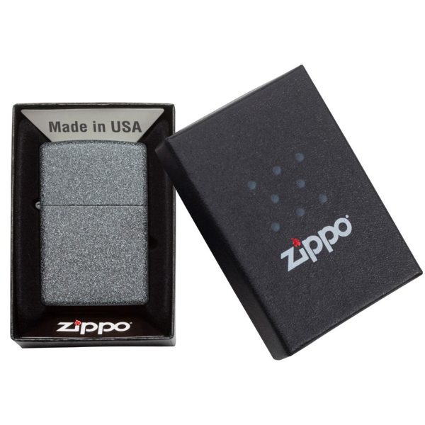 ENCEND. ZIPPO REG IRON STONE LIGHTER