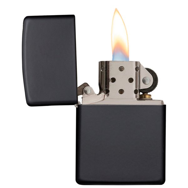 ENCEND. ZIPPO REG BLACK METTE LIGHTER