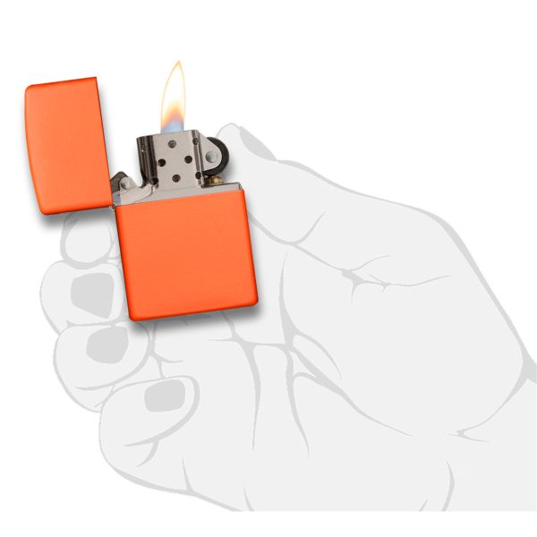 ENCEN ZIPPO REG ORANGE MATTE