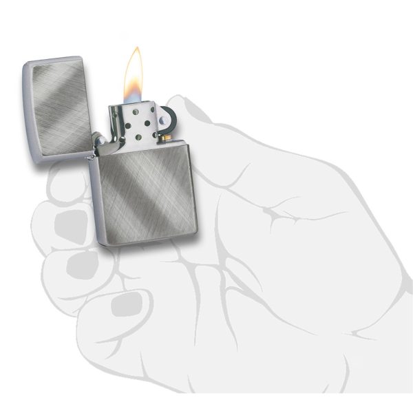 ENCEND. ZIPPO REG DIAGONAL WEAVE