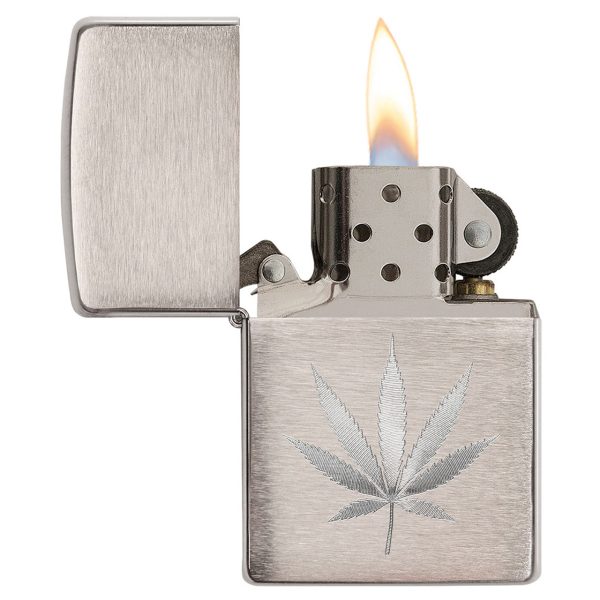 ENCEND. ZIPPO LEAF DESIGN ENGRAVED