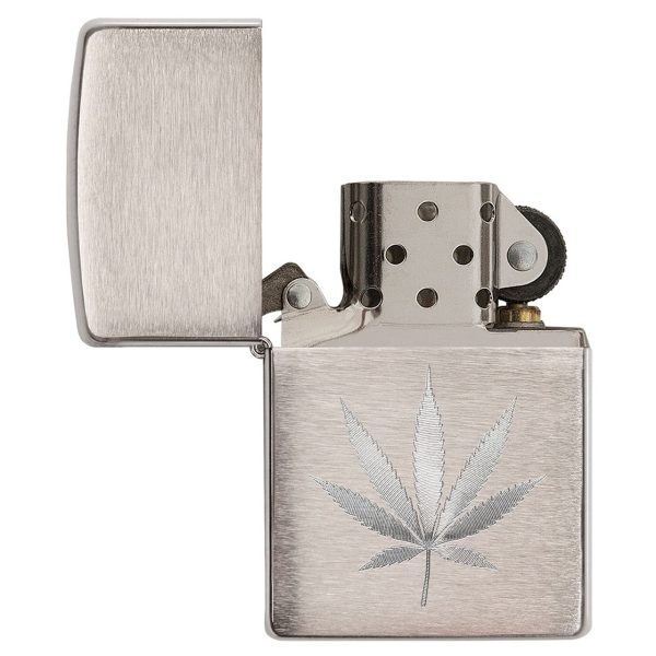 ENCEND. ZIPPO LEAF DESIGN ENGRAVED