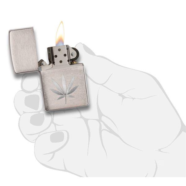 ENCEND. ZIPPO LEAF DESIGN ENGRAVED