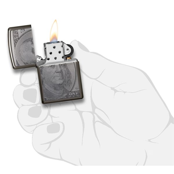 ENCEND. ZIPPO 150 CURRENCY DESING