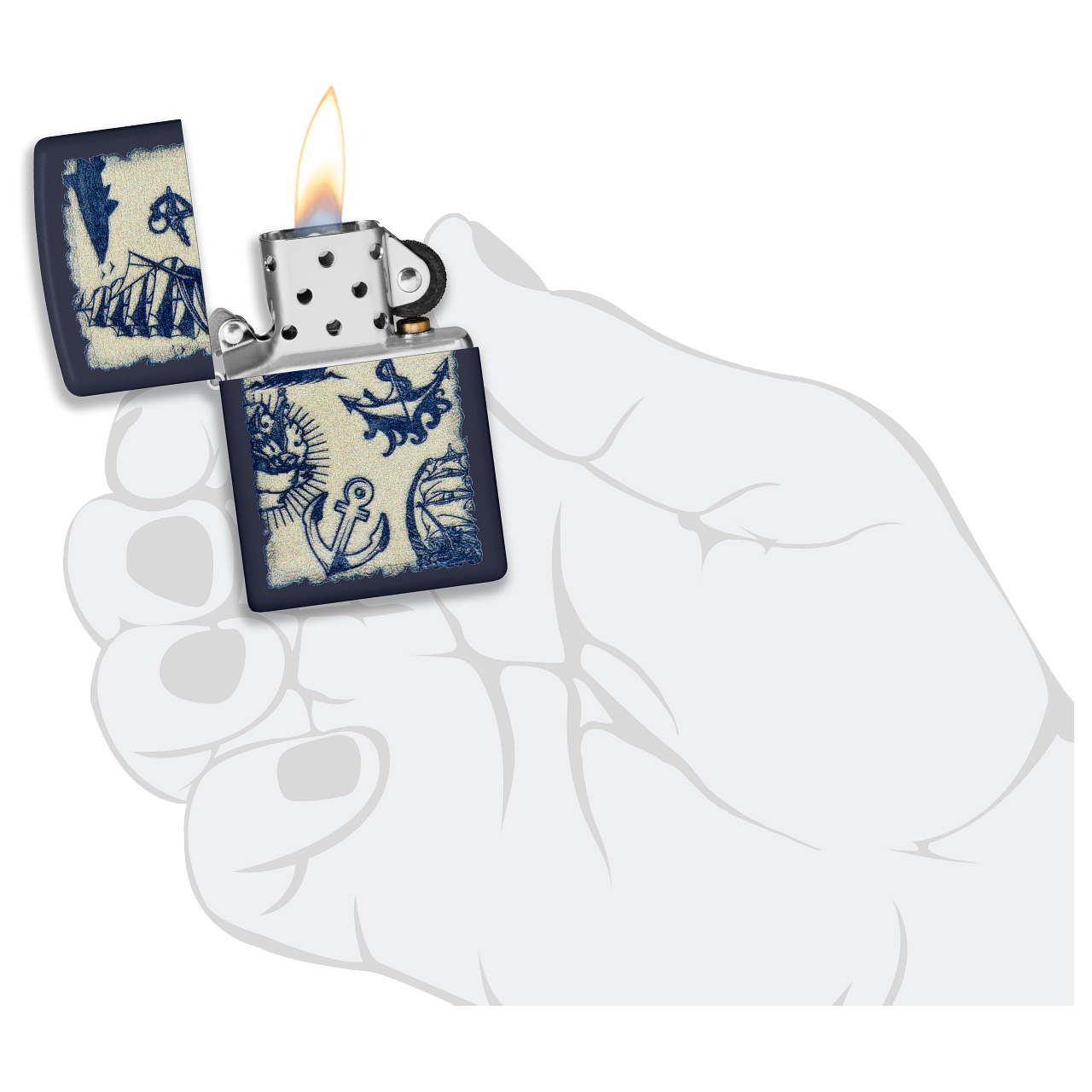 ENCEND. ZIPPO NAUTICAL DESIGN