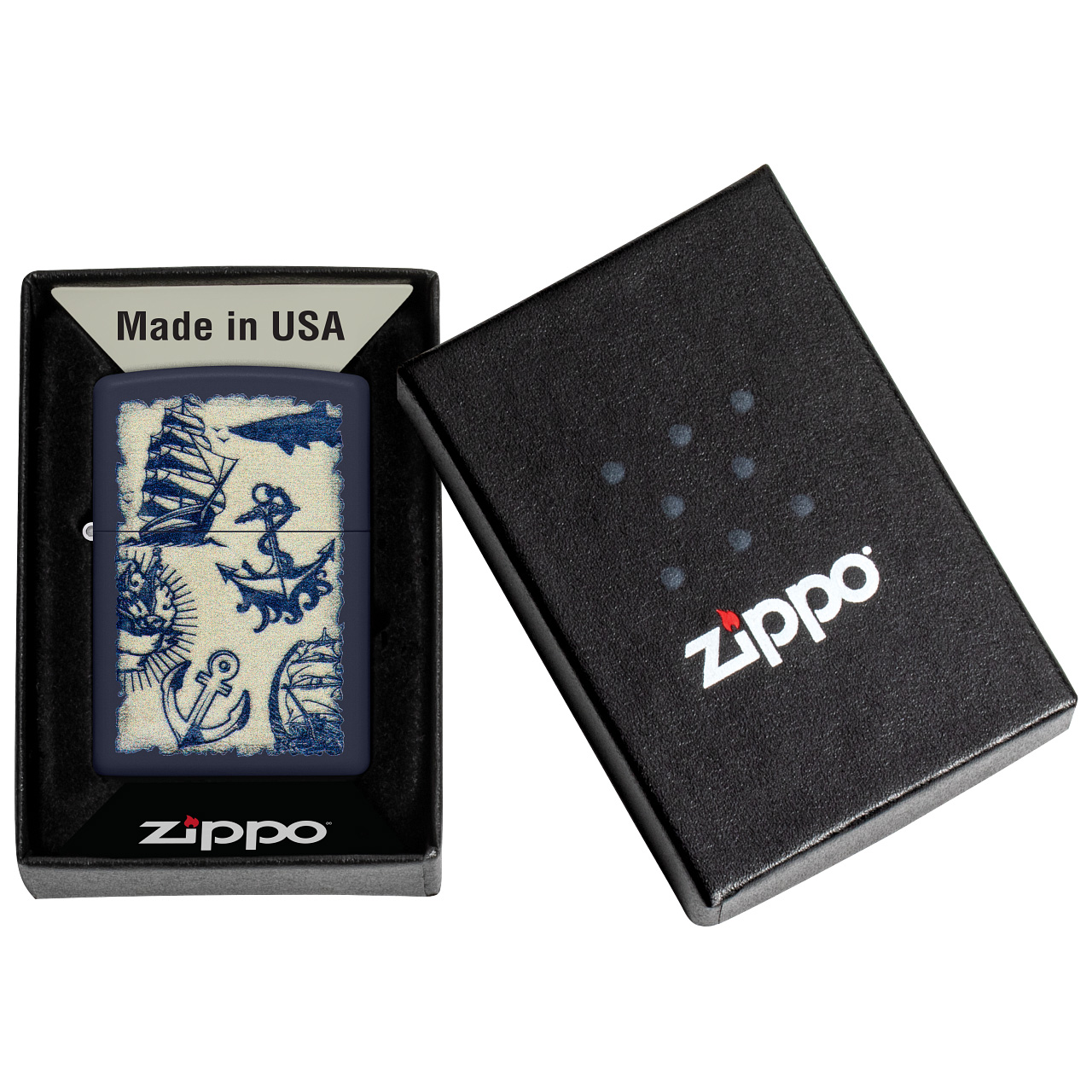 ENCEND. ZIPPO NAUTICAL DESIGN