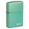 Classic High Polish Green Zippo Logo