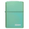 Classic High Polish Green Zippo Logo - Imagen 2