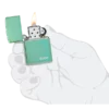 Classic High Polish Green Zippo Logo - Imagen 5