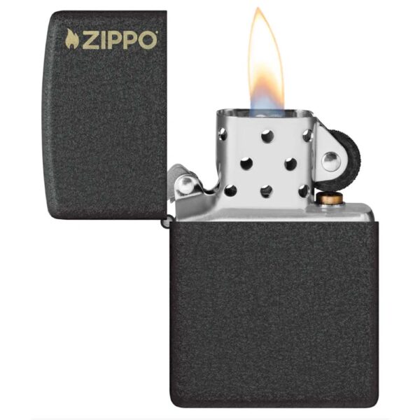 Classic Black Crackle® Zippo Logo - Imagen 3