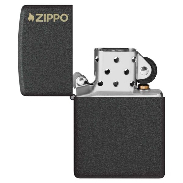 Classic Black Crackle® Zippo Logo - Imagen 4