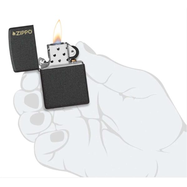 Classic Black Crackle® Zippo Logo - Imagen 5