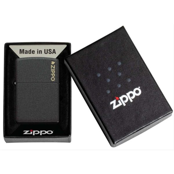 Classic Black Crackle® Zippo Logo - Imagen 6