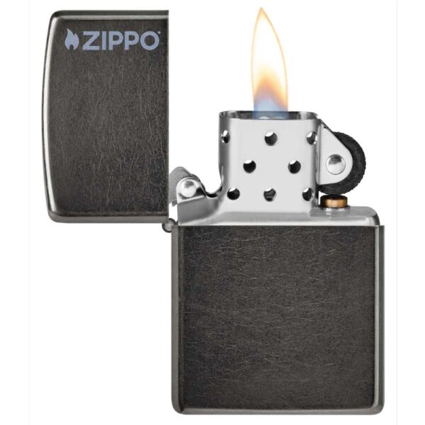 Classic Grey Zippo Logo - Imagen 3