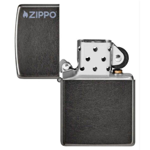 Classic Grey Zippo Logo - Imagen 4