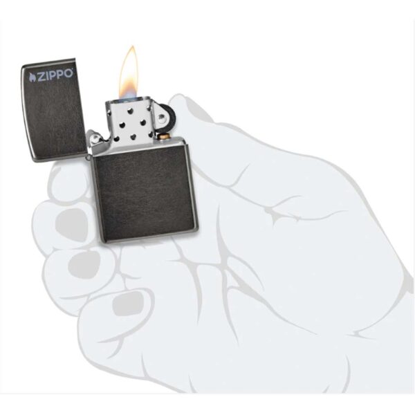 Classic Grey Zippo Logo - Imagen 5